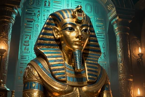 Legacy of Dead Slot mit goldener Pharaonenmaske aus dem Schatten - Playn GO Freispiele bei Cleobetra